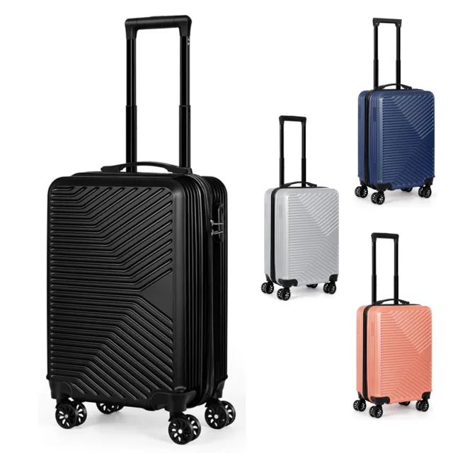 20" Carry on Suitcase Hardshell Lightweight ABS Travel Luggage w/Spinner Wheels