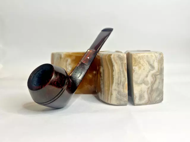 Alfred Dunhill - The White Spot Chestnut 4204 Group 4 Bulldog Pipe (DUN56)