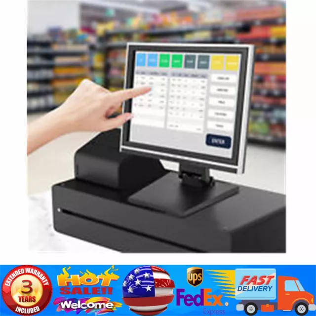 Touch Screen Displayer Monitor Restaurant/Retail Cash Register Display 15in