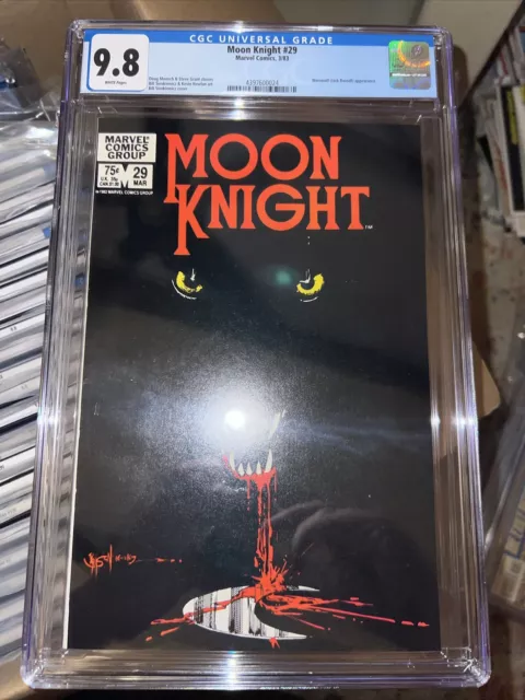 Moon Knight #29 - Cgc 9.8 - Wp - Nm/Mt  - Werewolf By Night - Bill Sienkiewicz