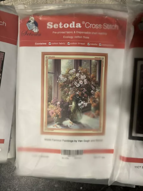 pre printed cross stitch kits