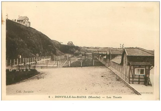 50.DONVILLE LES BAINS.n°22703.LES TENNIS