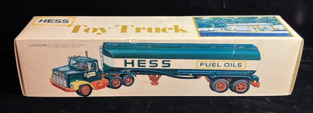 Vintage 1977 Original Hess Toy Truck Gasoline Fuel Oils Tanker