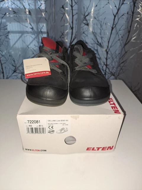 Elten Arbeitsschuhe GR.40 schwarz/rot S3