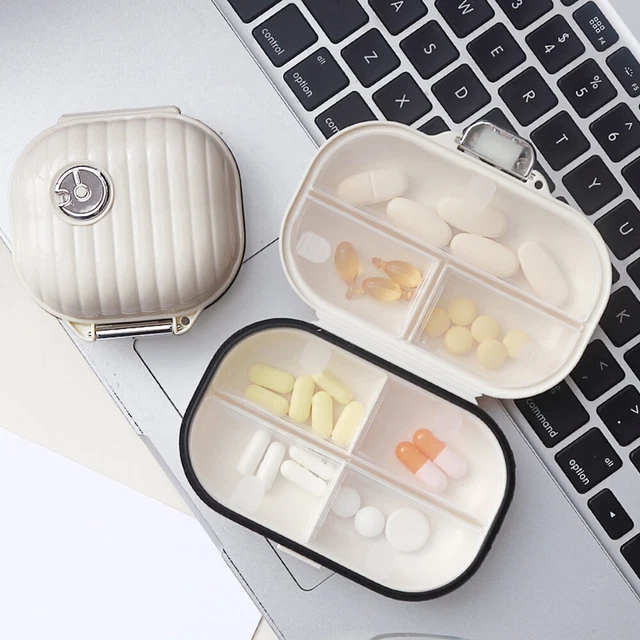 Carpeta portátil caja de píldoras diaria funda medicina viaje almacenamiento dispensador et ‡
