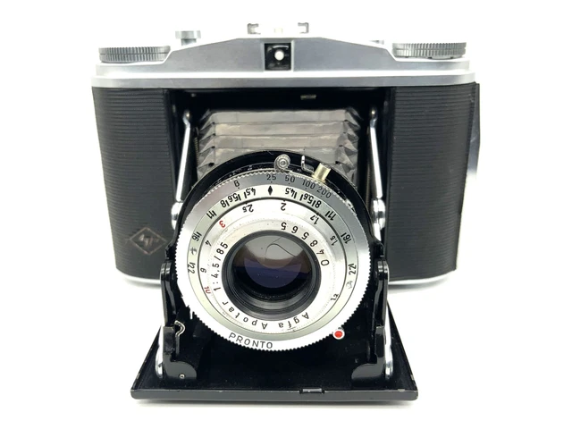 AGFA ISOLETTE II FOLDING CAMERA - APOTAR 4.5/85mm LENS & Leather