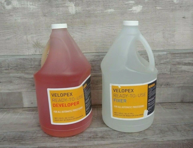 Velopex  Ready-to-Use Developer & Fixer For All Automatic Processors 128 fl oz/e