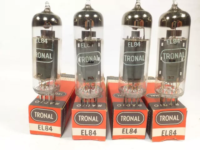 one quad vintage Tronal audio EL84 6BQ5 amplifier guitar tube NOS & NIB