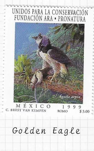 Mexico 1999 Harpy Eagle. MINT hinged