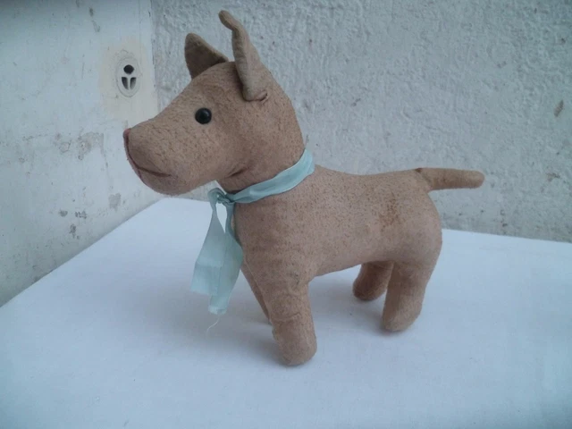 ÂNE RECOUVERT PELUCHE harnachement cuir fin 19ème