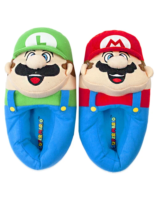 SUPER MARIO BROS Mario et Luigi 3D Kid Glissement-House chaussons EUR 19,99  - PicClick FR