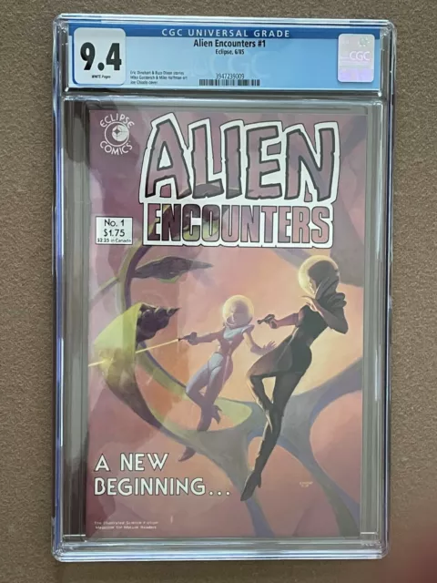 Alien Encounters #1 CGC 9.4 White Pages