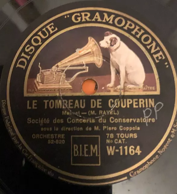 Maurice Ravel - Le Tombeau De Couperin 78 Tr / Min