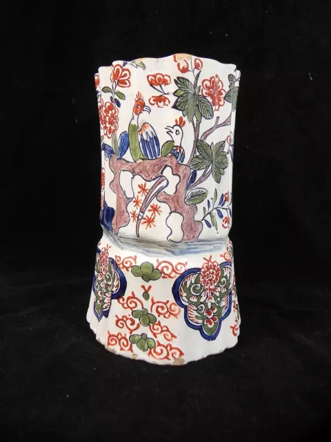 Rare vase faience ancienne signé AK , DELFT Polychrome Adriaen KOCKS  XVIIIe?