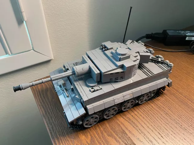 LEGO WW2 TIGER Tank Ausf E Brickmania Model (Dark Bluish Grey) EUR 157 ...