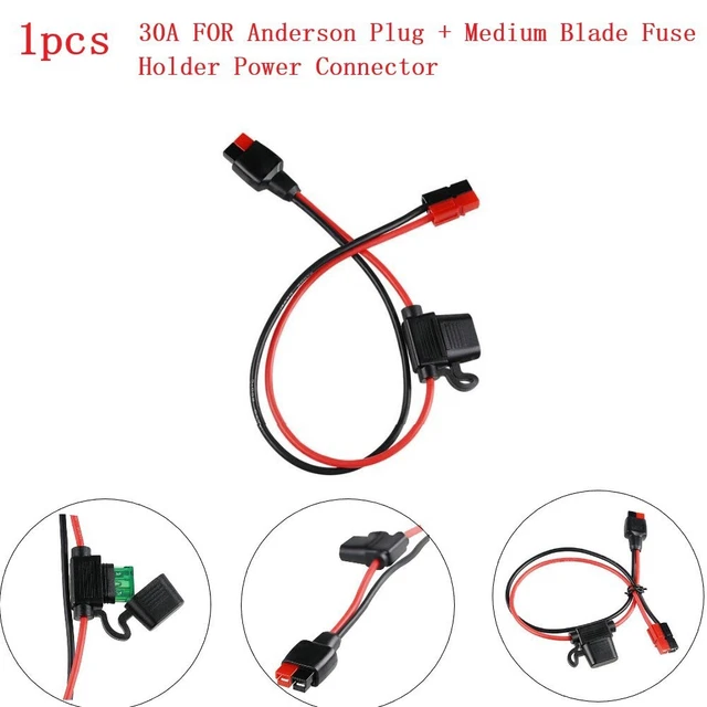 30A For-Anderson Prise Câblage Moyen Lame Fusible Support Puissance Harnais