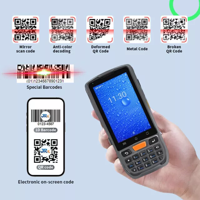 JR Android PDA 1D 2D Barcode Scanner Handheld Terminal for Inventory Warehouse 2