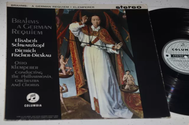 Columbia SAX 2430 Otto Klemperer Brahms German Requiem 1962 ED1 NM