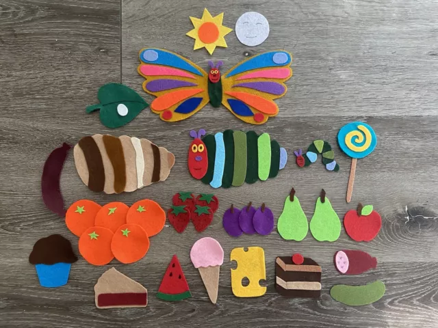 Australian Handmade A Very Hungry Caterpillar Felt Board Story