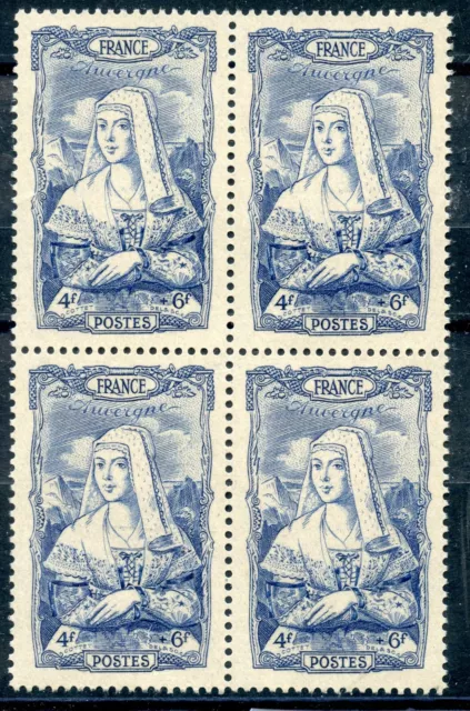 Stamp /  Timbre France Neuf N° 597 ** Auvergne // Bloc De 4