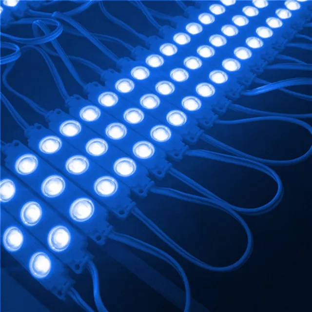 20X LED Moduli - Blu - Werbebeleuchtung Vetrine Pubblicità Iniezione Luce 12V