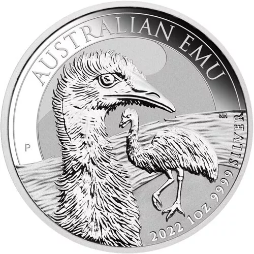 2022 1 oz Australian Silver Emu Coin (BU)