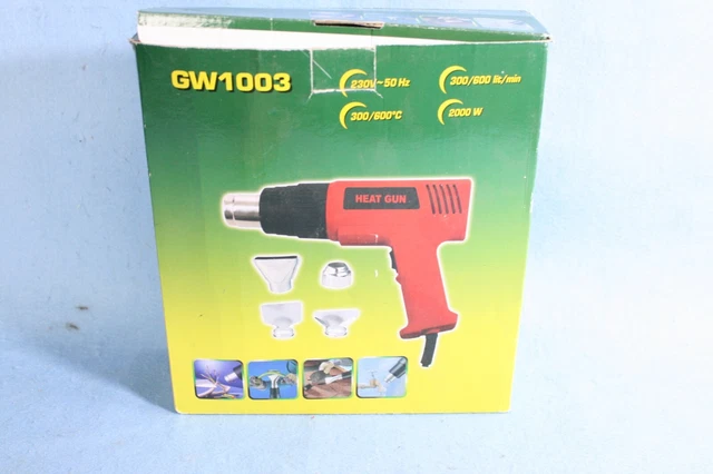 Pistola De Calor Eléctrica Con Cable 240 V 2000 Sin Marca Con Temperatura Hasta 600C