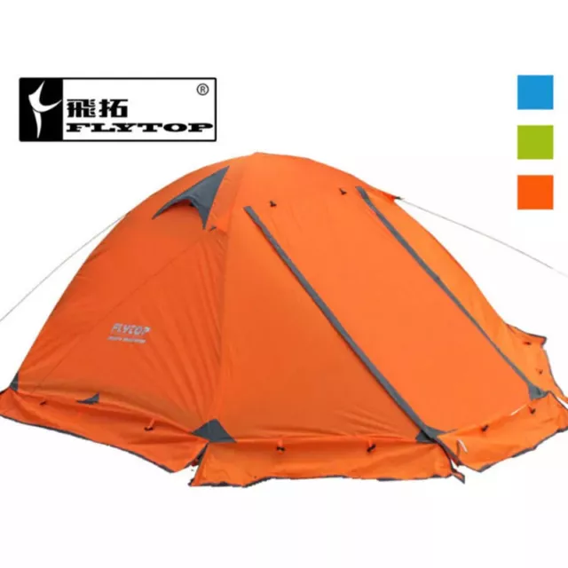 Flytop Double Layer 2 Person 4 Season Aluminum Rod Outdoor Camping Tent