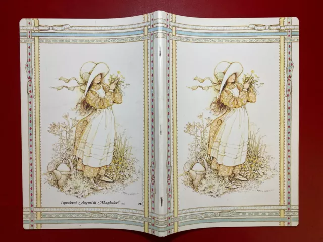 HOLLY HOBBIE Maxi Quaderno Quadernone scuola A4 quadretti Mondadori (1977)