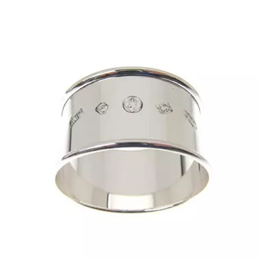 Silver Napkin Ring. Feature Hallmarked English Made Sterling Silver Napkin Ring