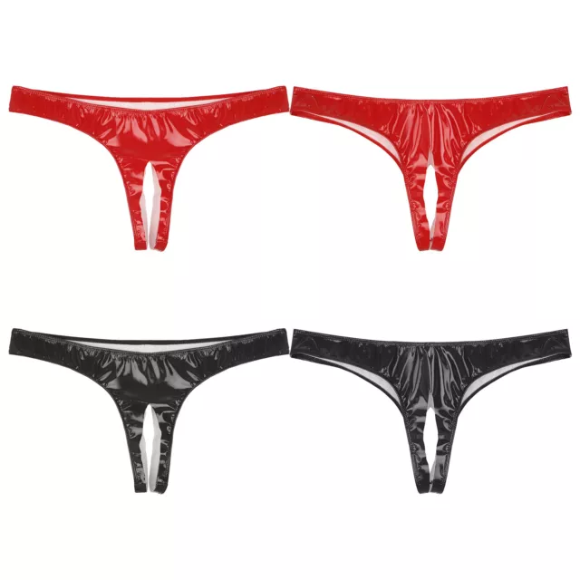 Men's Lace C-string Thong Invisible Panty Lingerie Open Butt Crossdress  Panties