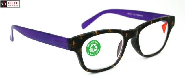 Lilly, Premium Reading Glasses, Fleur-De-Lis,  +1 to +3 Magnifying