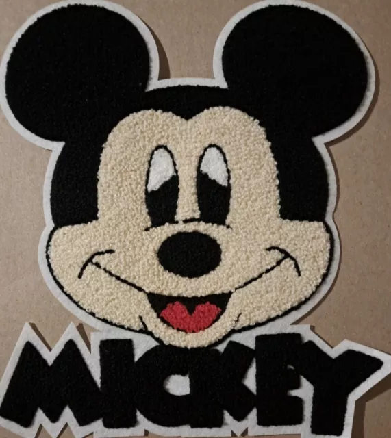 Mickey Mouse 9.5" chenille sew on patch