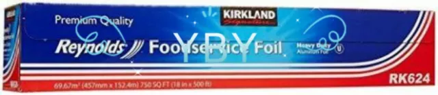 Kirkland Signature Reynolds Heavy Duty Aluminum Foil Roll RK624 18" X 500 ft