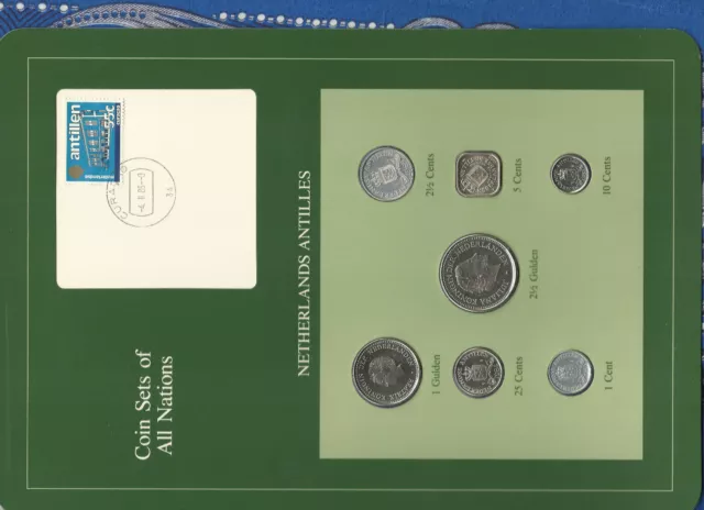 Coin Sets of All Nations Netherlands Antilles 1978-1985 2.5 Gulden KM19 1978