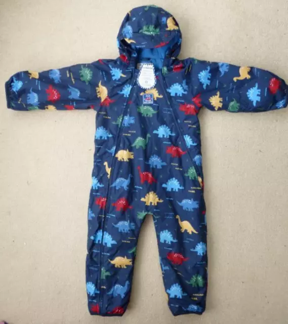 JoJo Maman Bebe Splish Splash 2-3yrs Fleece Lined Snowsuit Waterproof BRAND NEW