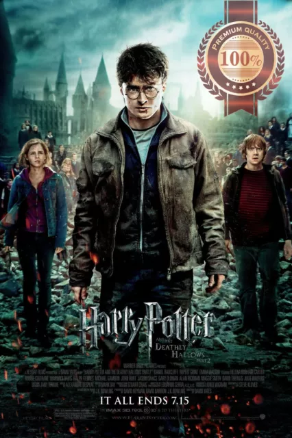 Harry Potter And The Deathly Hallows Part 2 Cinema Movie Print Premium Poster