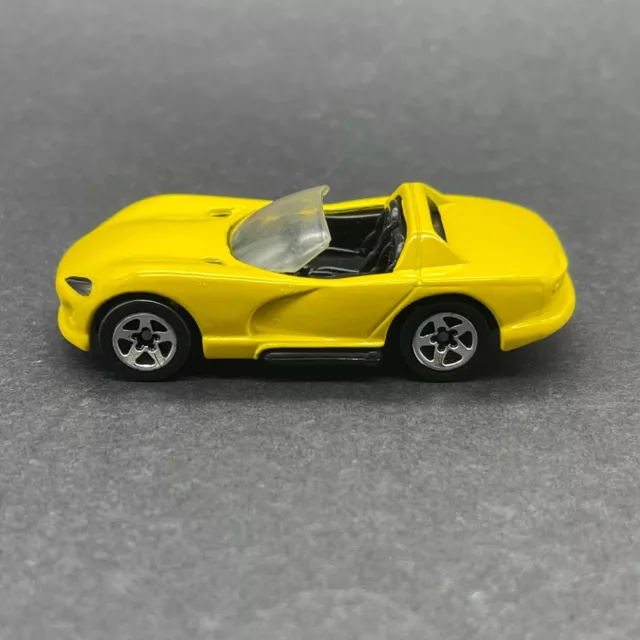Hot Wheels Dodge Viper RT/10 Sportwagen gelb Druckguss 1/64 Maßstab lose 3