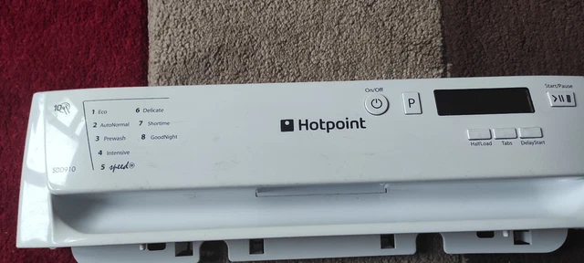 Hotpoint dishwasher control panel sales