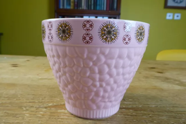 Vintage Eastgate Pottery Withernsea 1960's Pink 4.75" Planter Retro