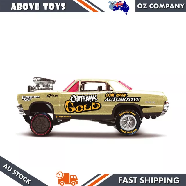 1:64 Scale Custom Details Design 1965 Pontiac Gto Gold Diecast Model Toy Car
