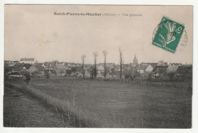 SAINT PIERRE LE MOUTIER - Nievre - CPA 58 - belle vue generale