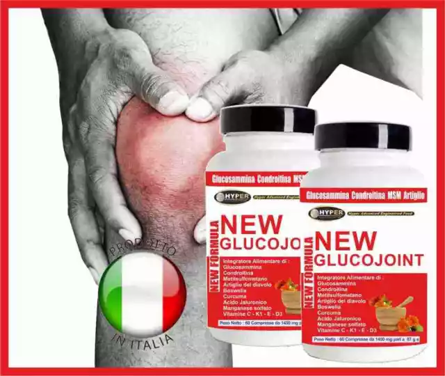 DOLORI ARTICOLARI Glucosamina Condroitina MSM Acido Ialuronico Curcuma 2 Box