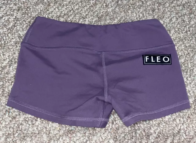 Fleo Apex 25” Leggings In Heather Black Gray Mid-Rise Bounce