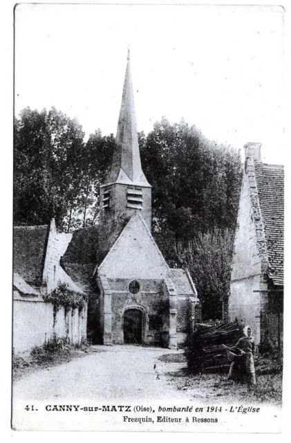 (S-104304) FRANCE - 60 - CANNY SUR MATZ CPA      FREZQUIN ed.
