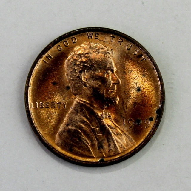 1909 VDB First Year Lincoln Wheat Cent Penny UNC BU Red RD 1c Copper Coin