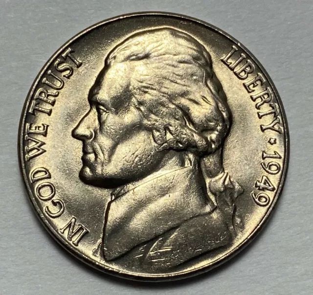 1949  Jefferson Nickel  Gem Uncirculated  Better Date