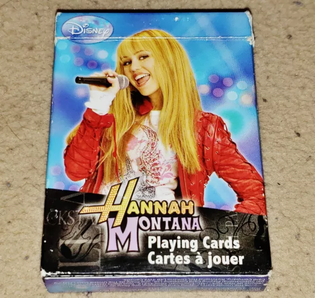 2008 Hannah Montana Disney Deck of Playing Cards in Box