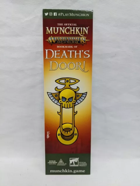 Munchkin Warhammer Age Of Sigmar Official Bookmark Of Deaths Door! Promo