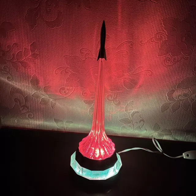 Soviet Vintage Desk lamp Rocket Space Night light Table lamp 220 volt  USSR